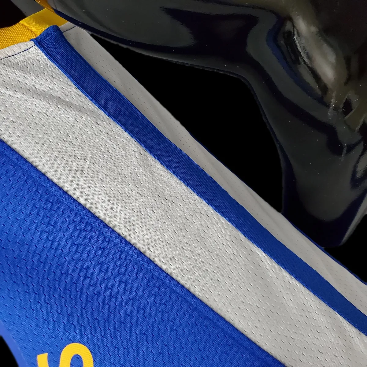 75th Anniversary Golden State Warriors Thompson #11 Mexico Edition Blue NBA Jersey, foto 5