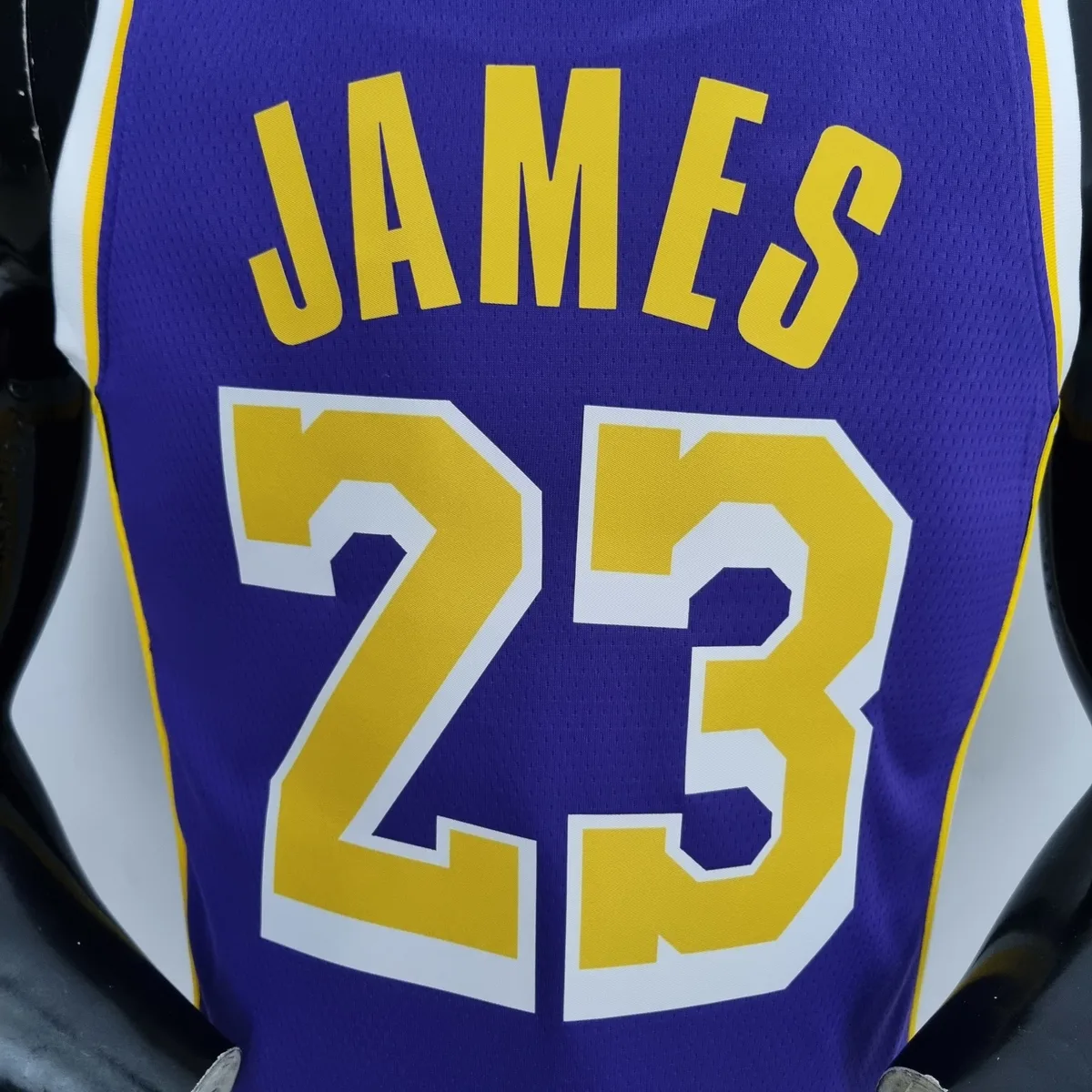 75th Anniversary James #23 Los Angeles Lakers Jordan Purple NBA Jersey, foto 2