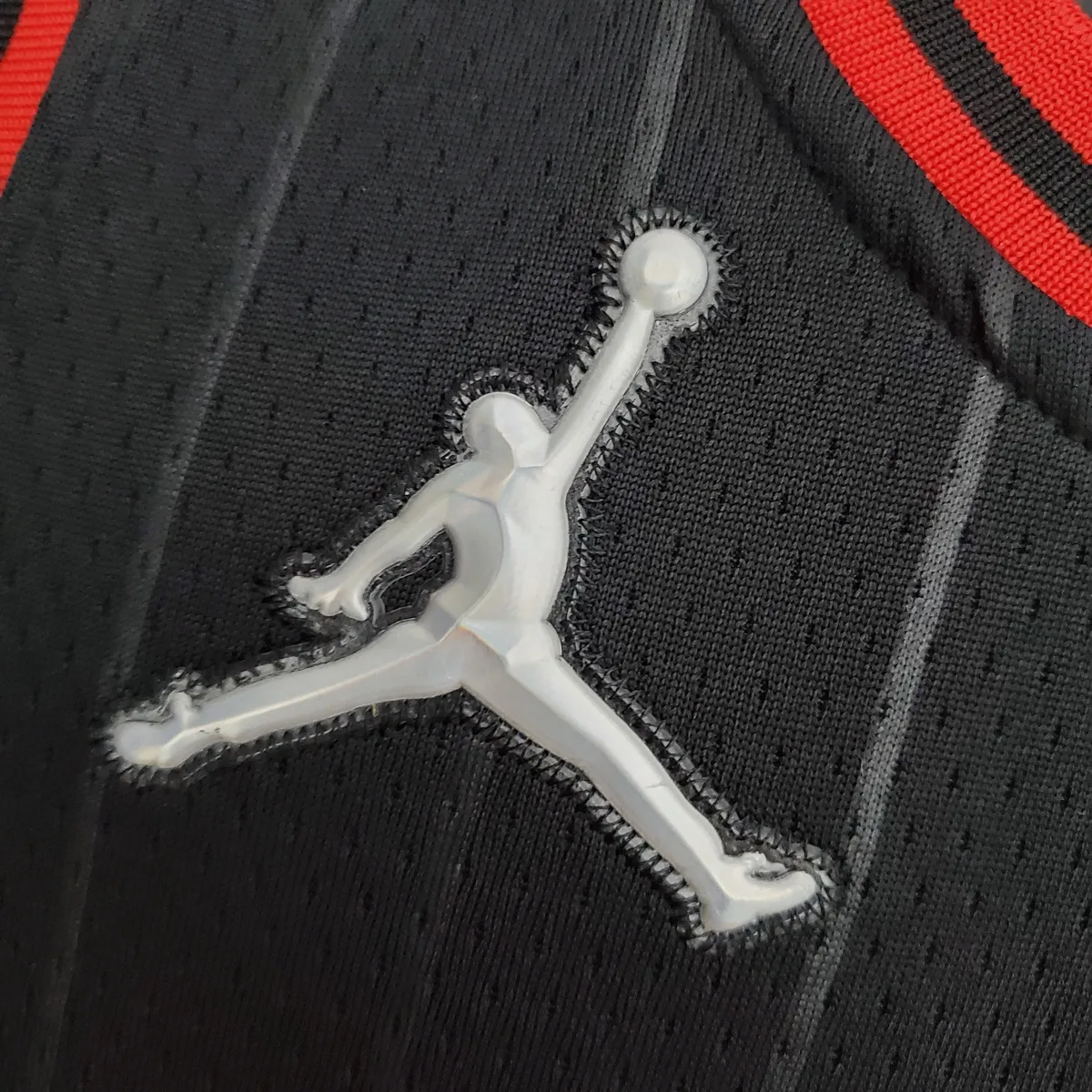 75th Anniversary Jordan #45 Bulls Flyers Black NBA Jersey, foto 2