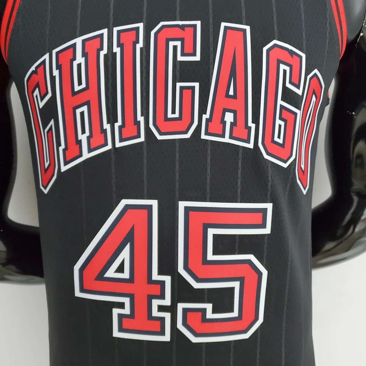 75th Anniversary Jordan #45 Bulls Flyers Black NBA Jersey, foto 3