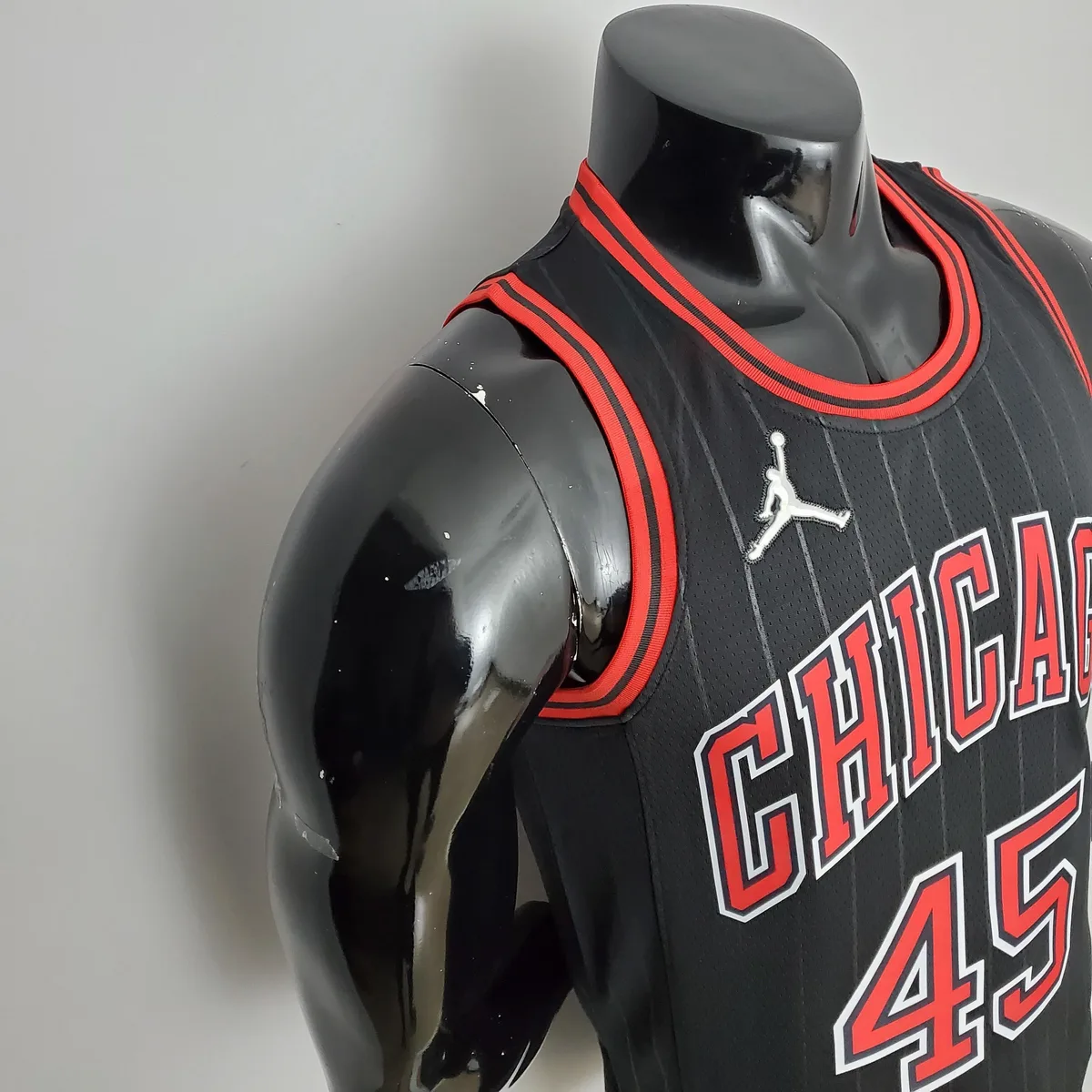 75th Anniversary Jordan #45 Bulls Flyers Black NBA Jersey, foto 4