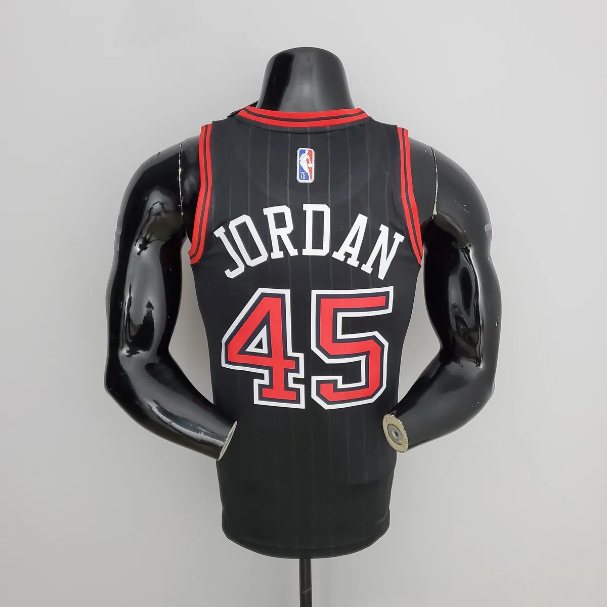 75th Anniversary Jordan #45 Bulls Flyers Black NBA Jersey, foto 6