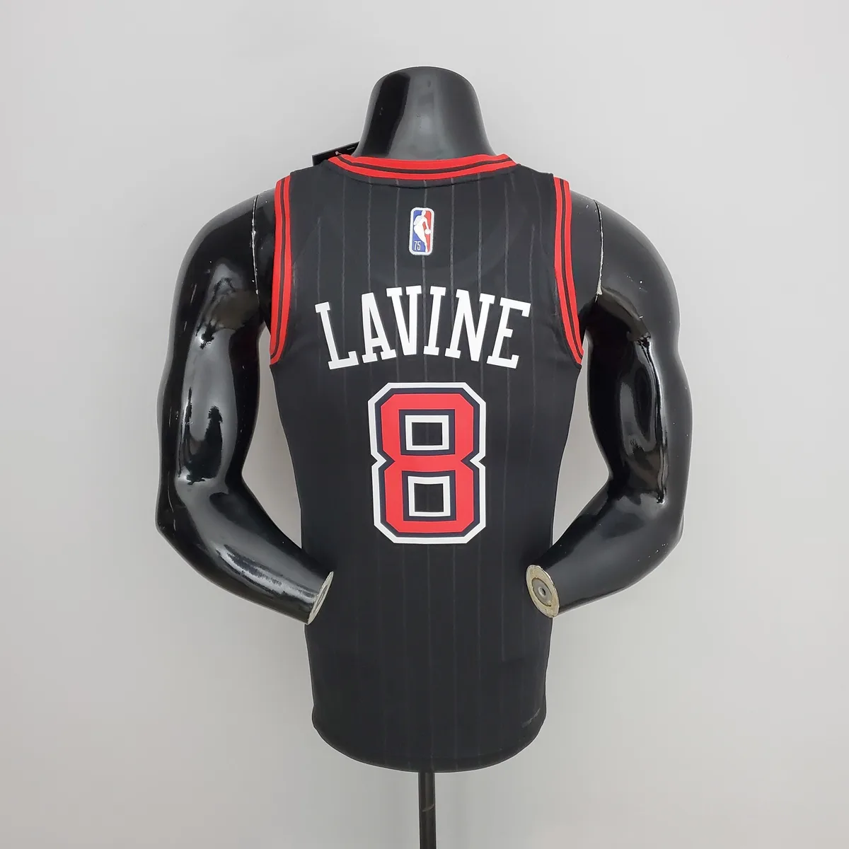 75th Anniversary LaVine#8 Bulls Flyers Black NBA Jersey, foto 2