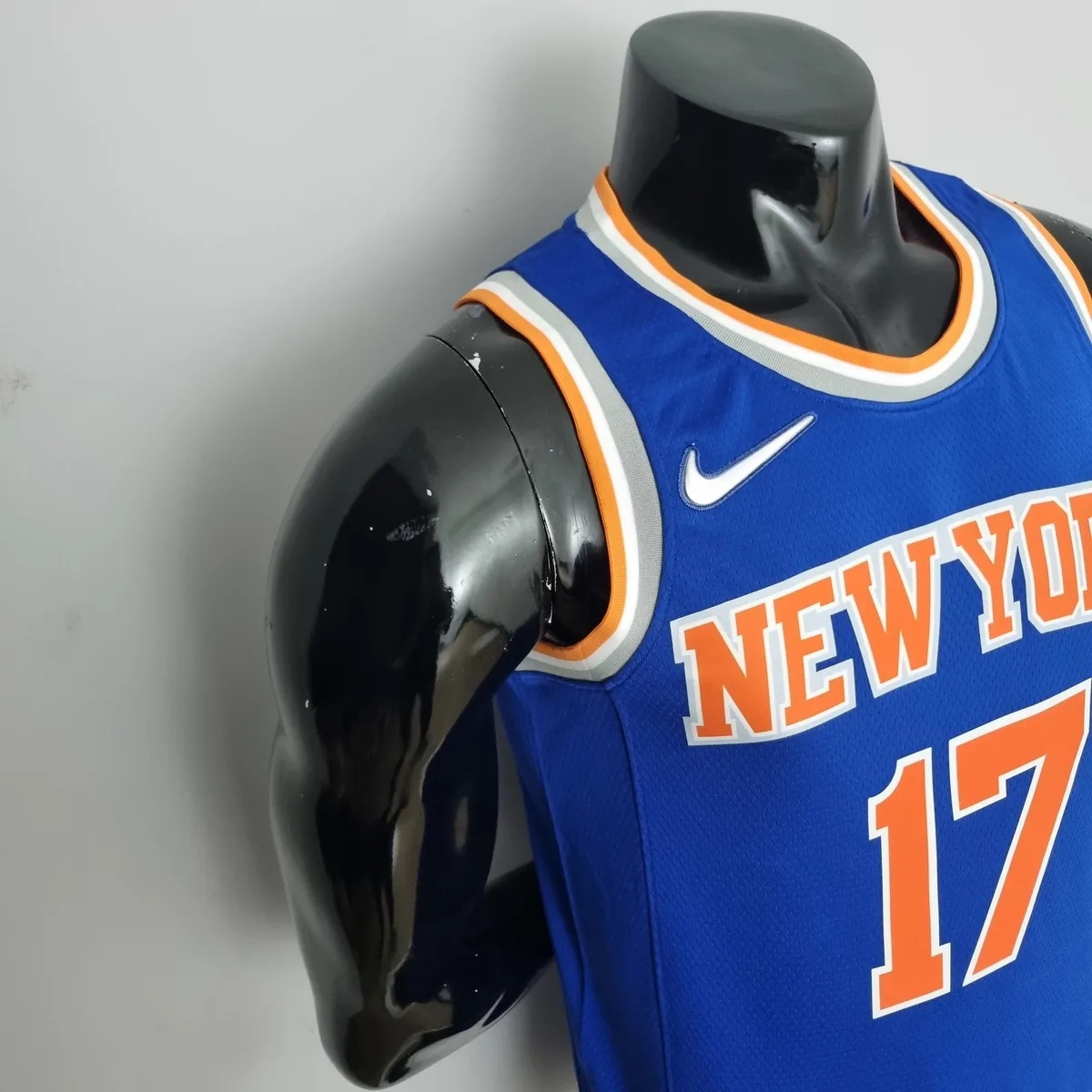 75th Anniversary Lin #17 New York Knicks Blue NBA Jersey, foto 3