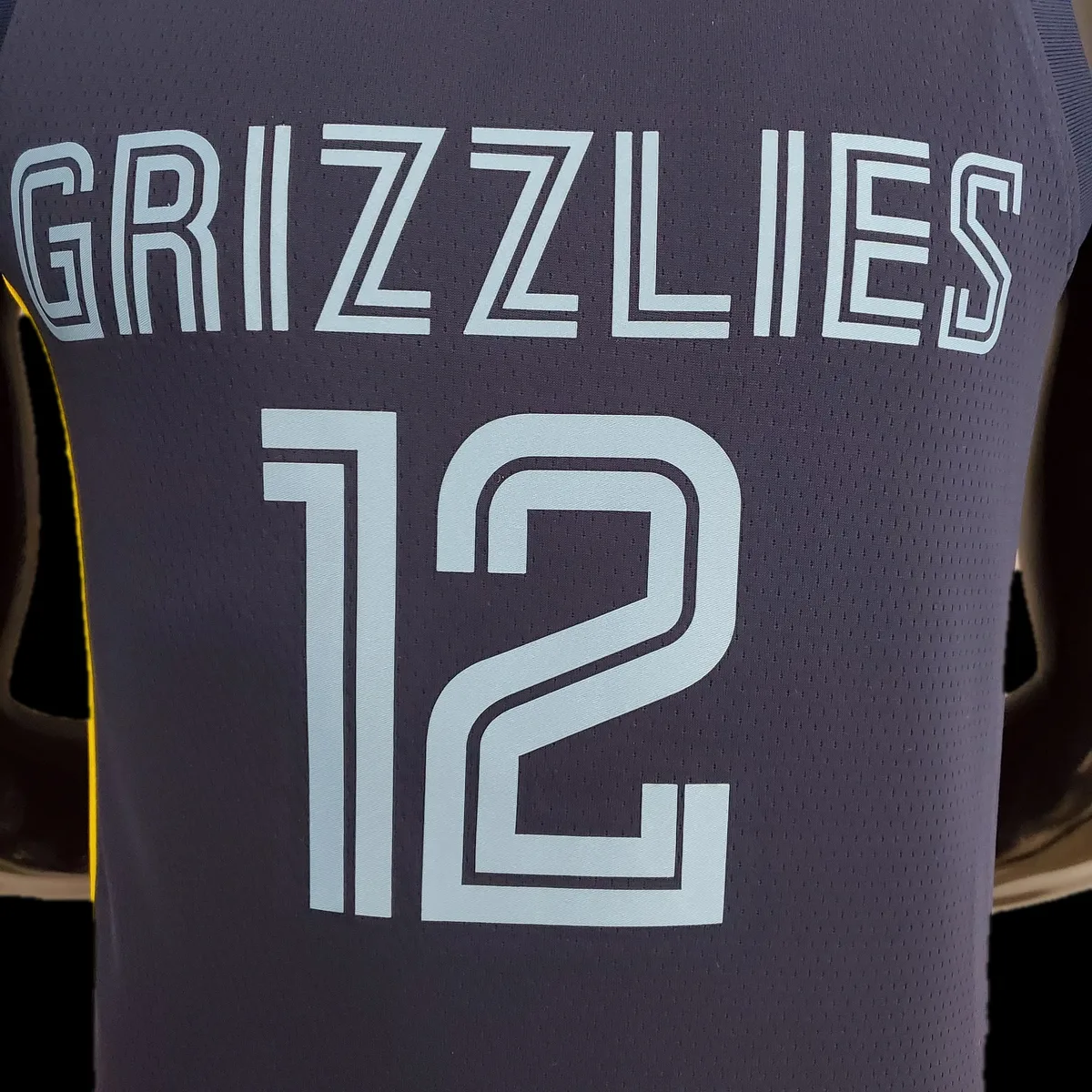 75th Anniversary Memphis Grizzlies MORANT#12 Navy Blue NBA Jersey, foto 2