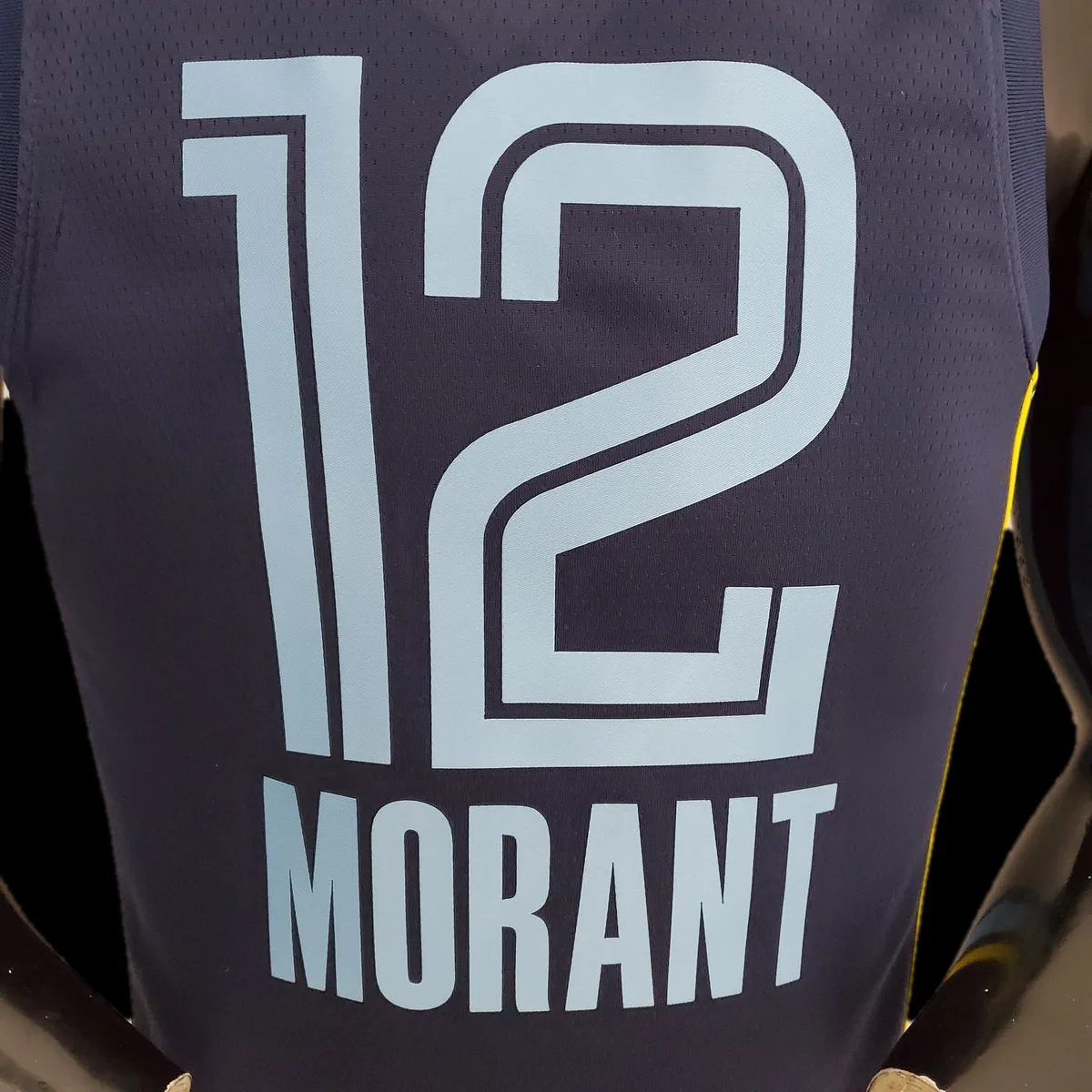75th Anniversary Memphis Grizzlies MORANT#12 Navy Blue NBA Jersey, foto 4