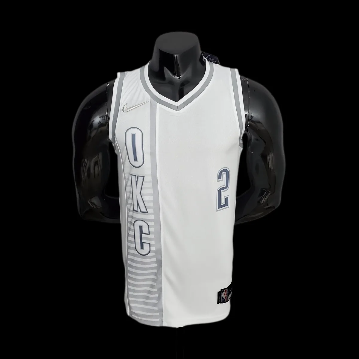 75th Anniversary Oklahoma City Thunder City GILGEOUS-ALEXANDER#2 Edition White NBA Jersey, foto 1