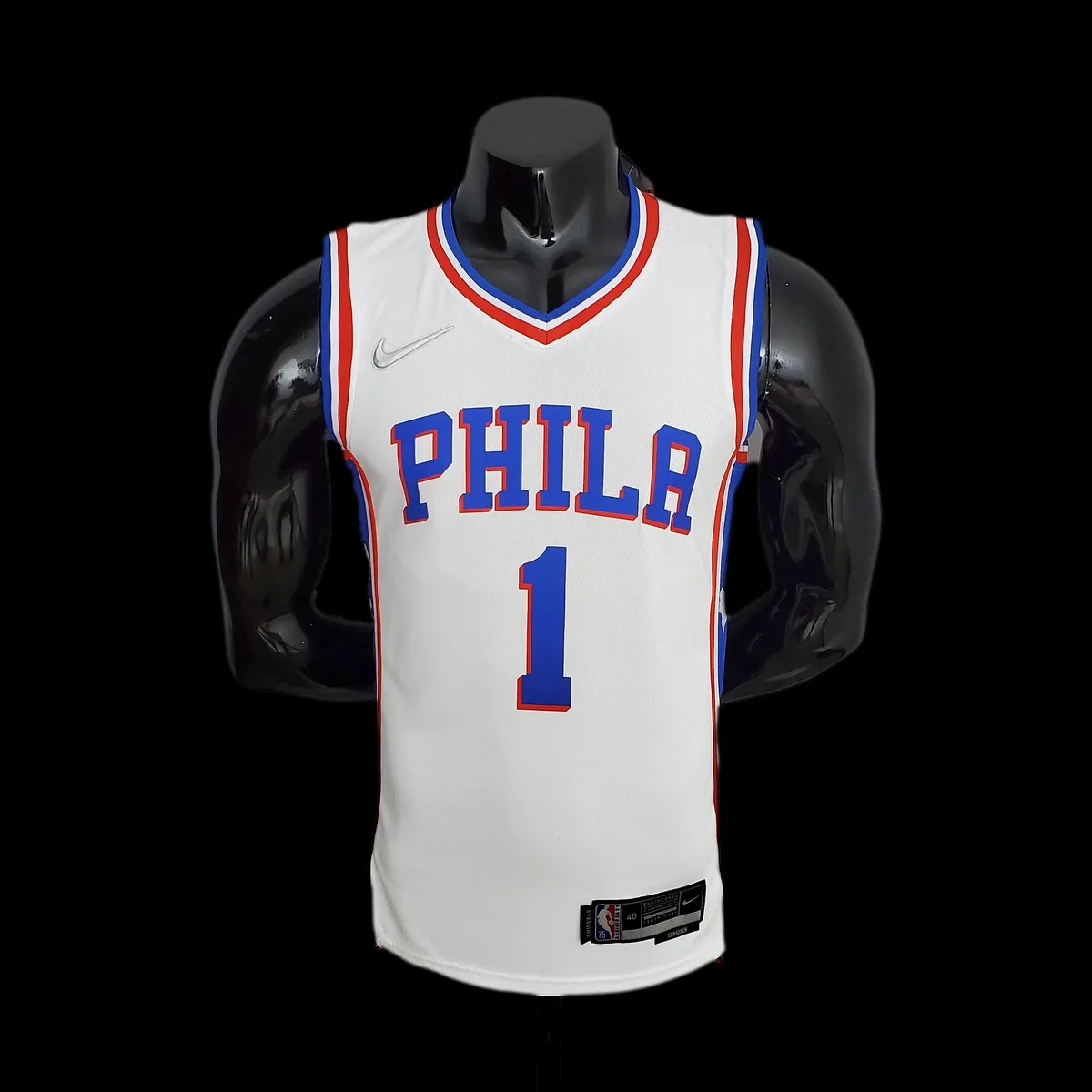 75th Anniversary Philadelphia 76ers HARDEN#1 White NBA Jersey S-XXL