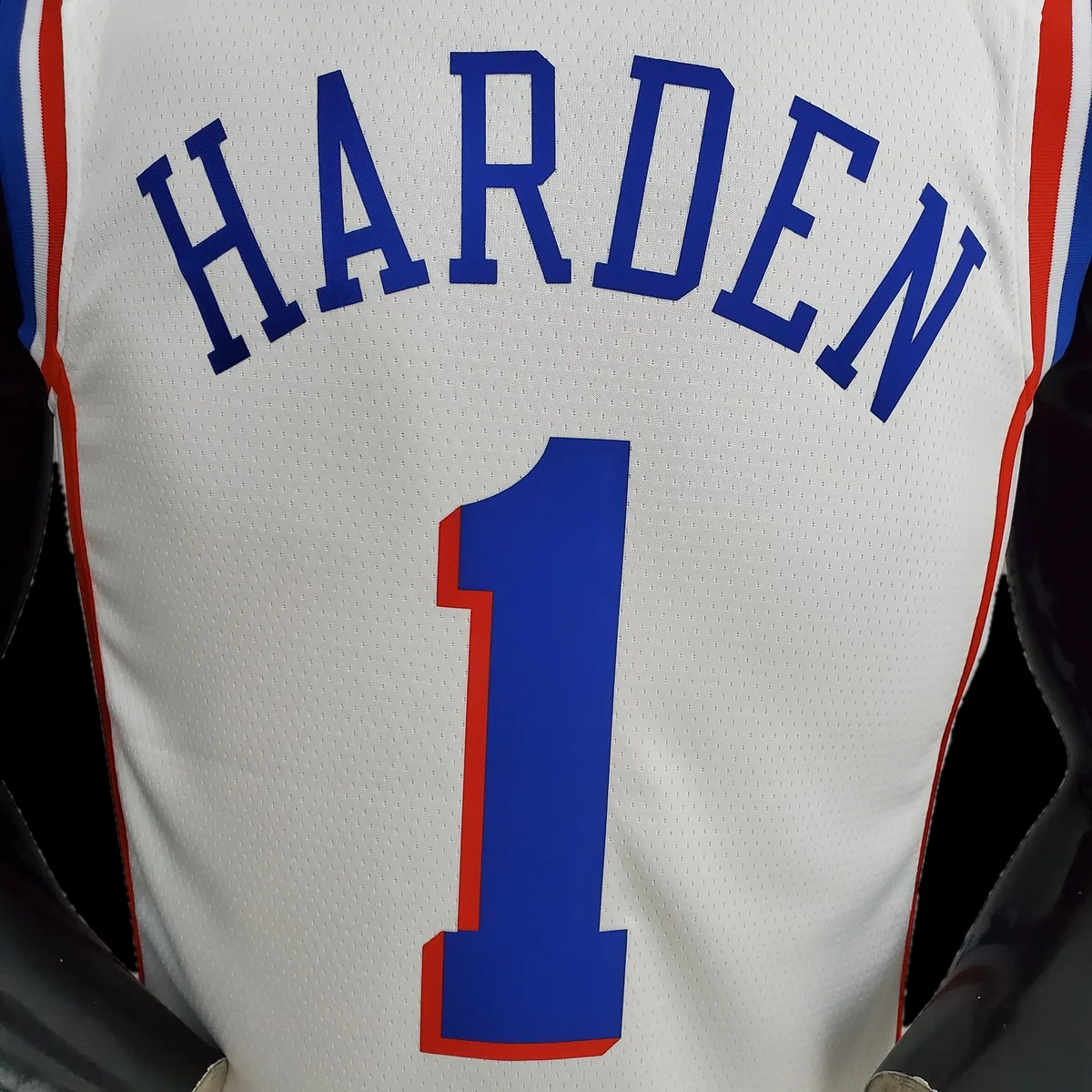 75th Anniversary Philadelphia 76ers HARDEN#1 White NBA Jersey S-XXL, foto 2