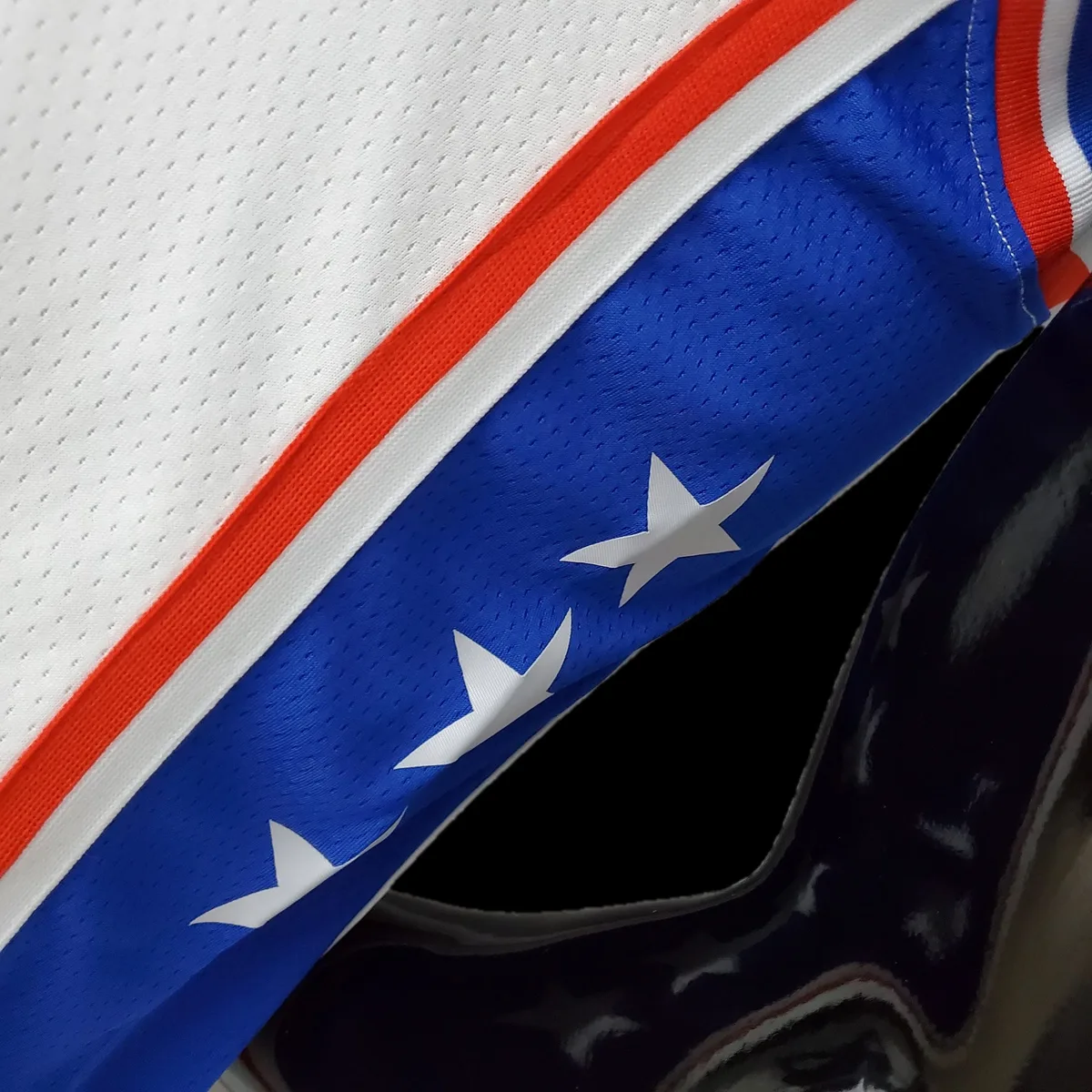 75th Anniversary Philadelphia 76ers IVERSON#3 White NBA Jersey S-XXL, foto 2