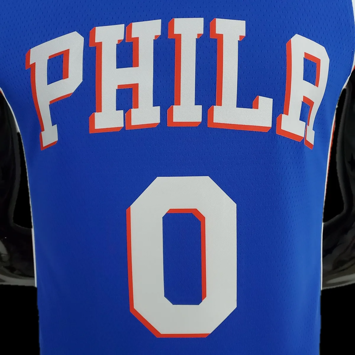 75th Anniversary Philadelphia 76ers MAXEY#0 Blue NBA Jersey, foto 4