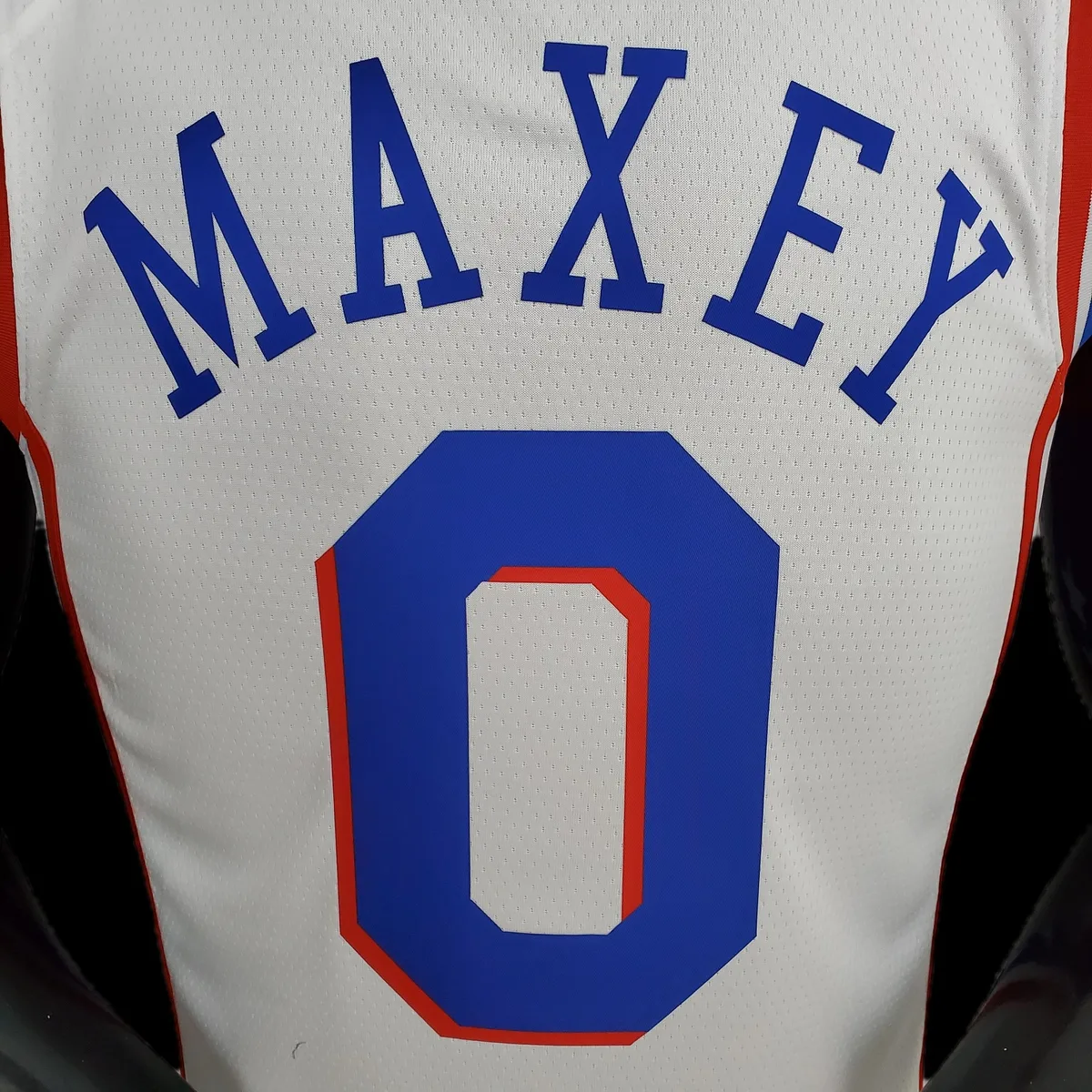 75th Anniversary Philadelphia 76ers MAXEY#0 White NBA Jersey S-XXL, foto 2
