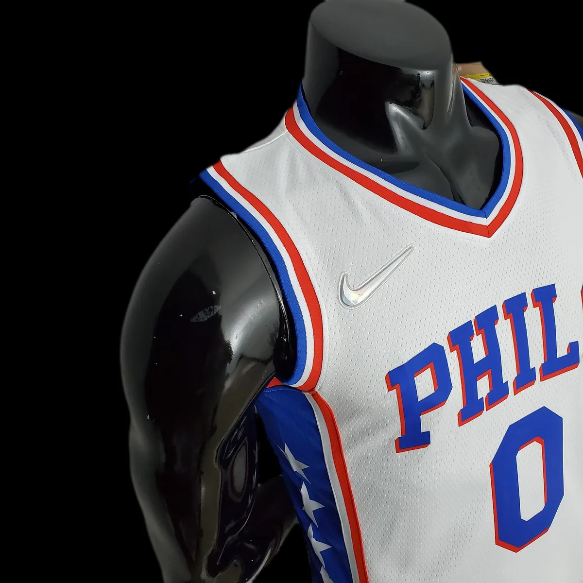 75th Anniversary Philadelphia 76ers MAXEY#0 White NBA Jersey S-XXL, foto 4
