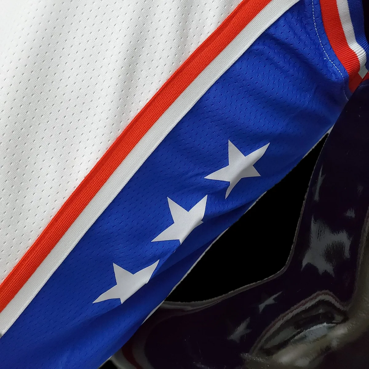 75th Anniversary Philadelphia 76ers MAXEY#0 White NBA Jersey S-XXL, foto 6