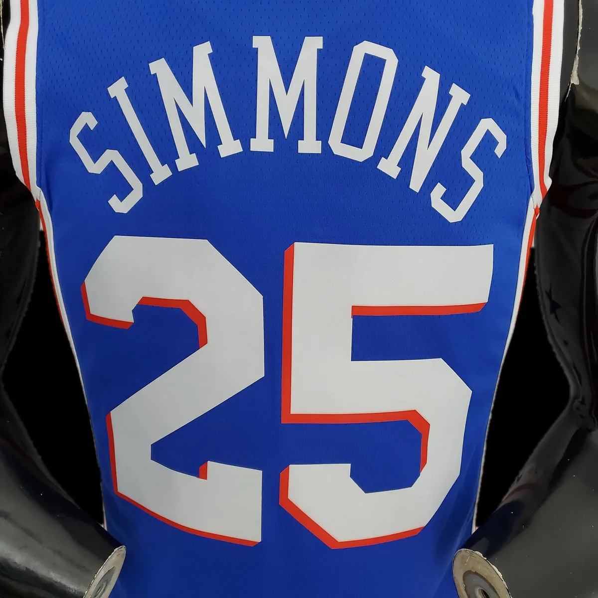 75th Anniversary Philadelphia 76ers SIMMONS#25 Blue NBA Jersey S-XXL, foto 3