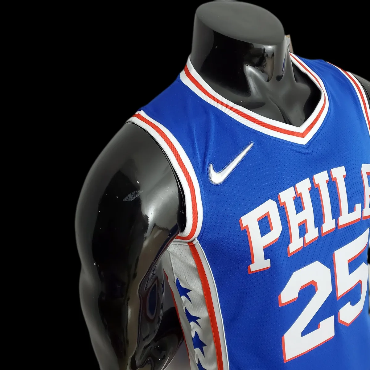 75th Anniversary Philadelphia 76ers SIMMONS#25 Blue NBA Jersey S-XXL, foto 4