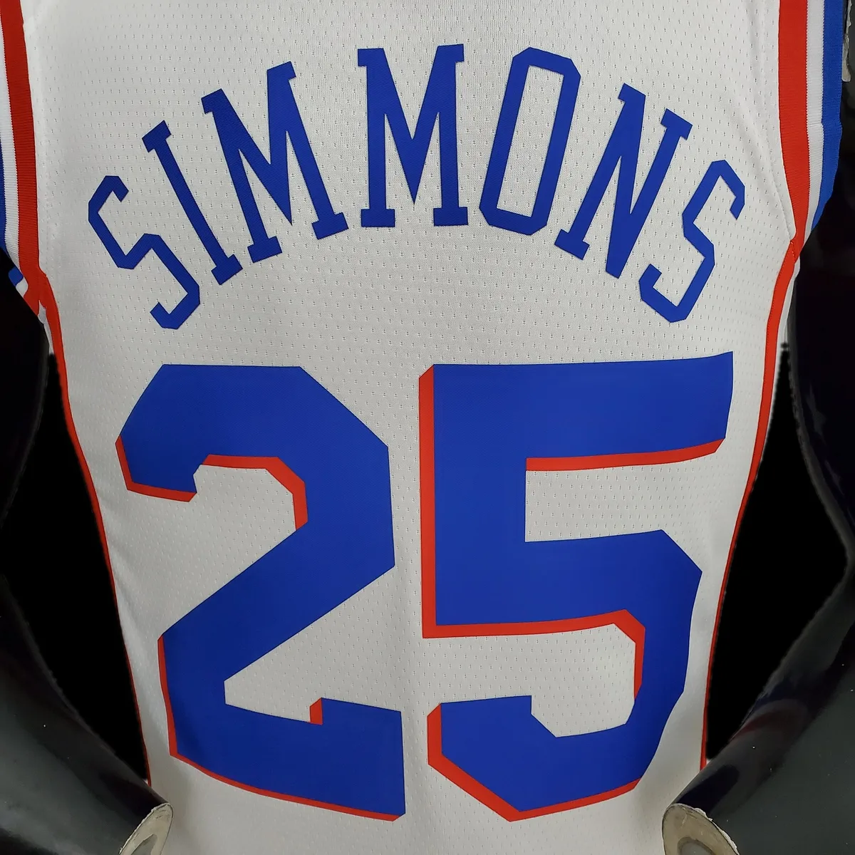 75th Anniversary Philadelphia 76ers SIMMONS#25 White NBA Jersey S-XXL, foto 4