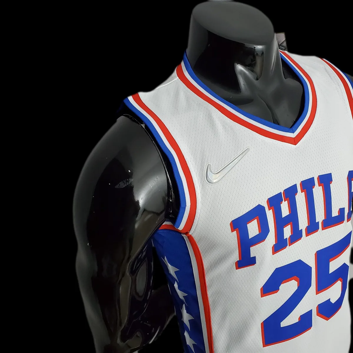 75th Anniversary Philadelphia 76ers SIMMONS#25 White NBA Jersey S-XXL, foto 6