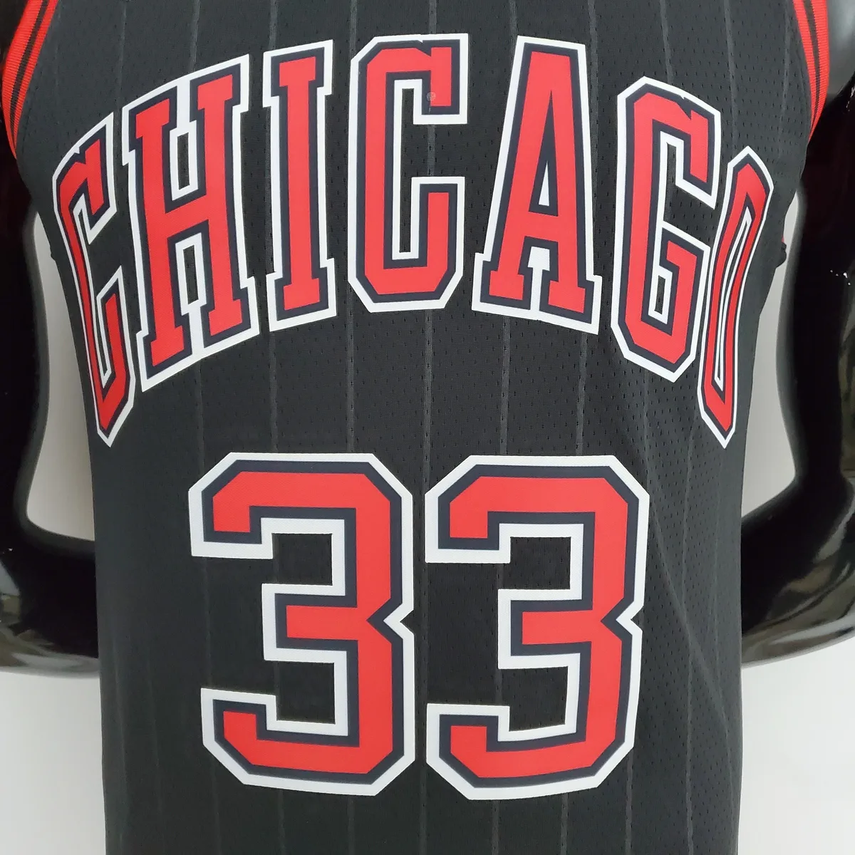 75th Anniversary Pippen#33 Bulls Flyers Black NBA Jersey, foto 5