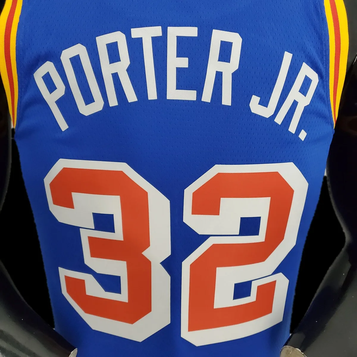75th Anniversary Porter jr.#32 Warriors Vintage Blue NBA Jersey S-XXL, foto 5