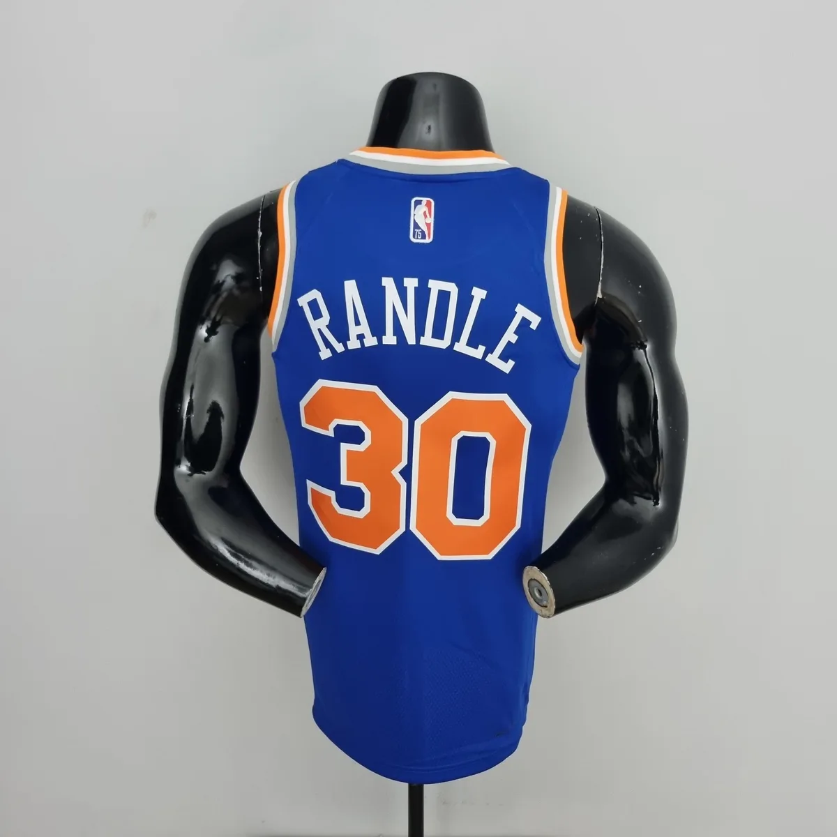 75th Anniversary Randle #30 New York Knicks Blue NBA Jersey, foto 2