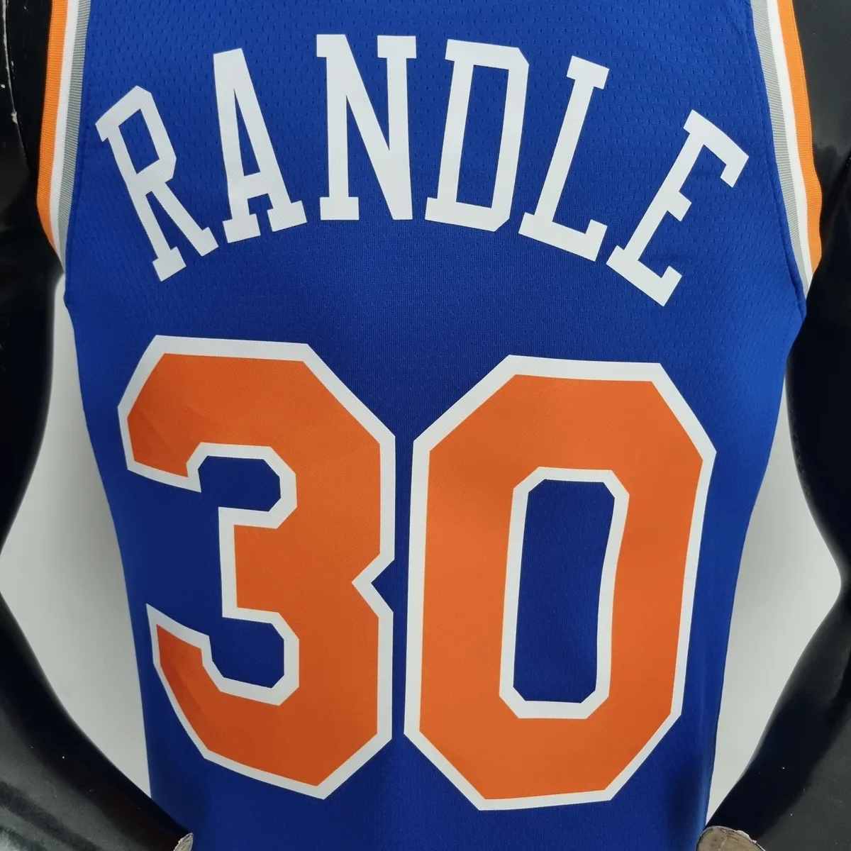 75th Anniversary Randle #30 New York Knicks Blue NBA Jersey, foto 5