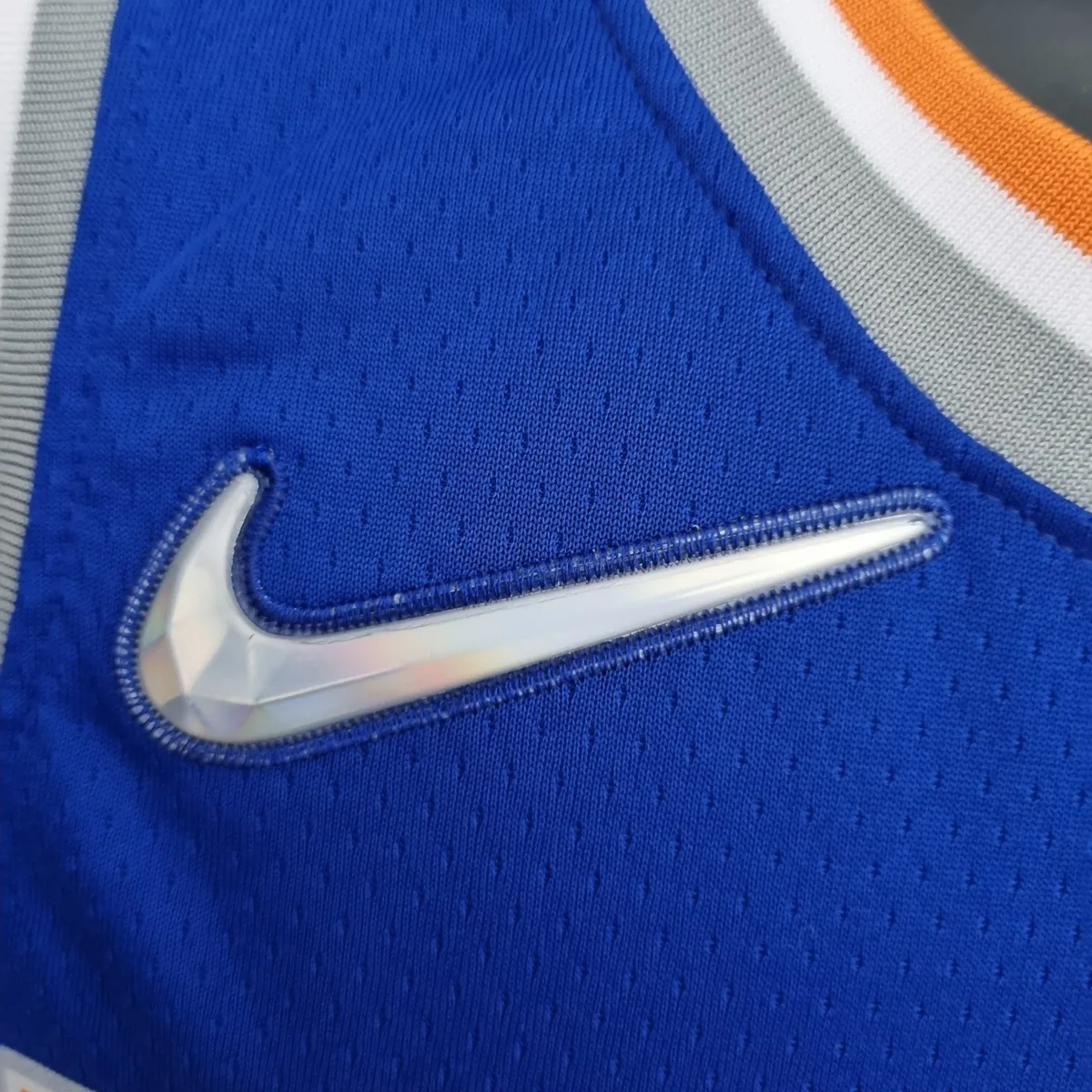 75th Anniversary Randle #30 New York Knicks Blue NBA Jersey, foto 6