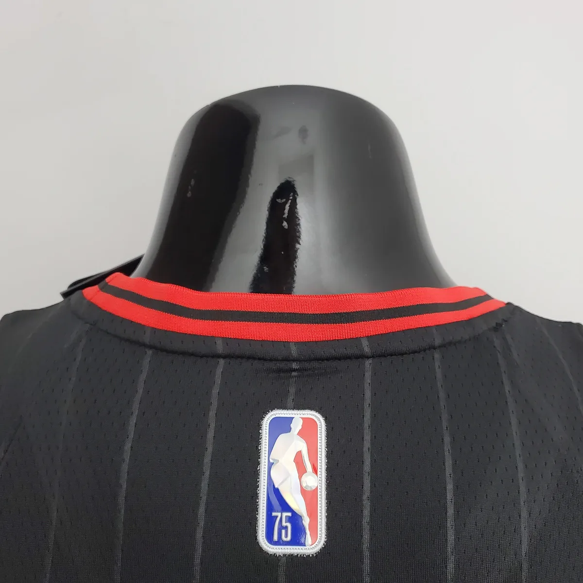 75th Anniversary Rodman#91 Bulls Flyers Black NBA Jersey, foto 5