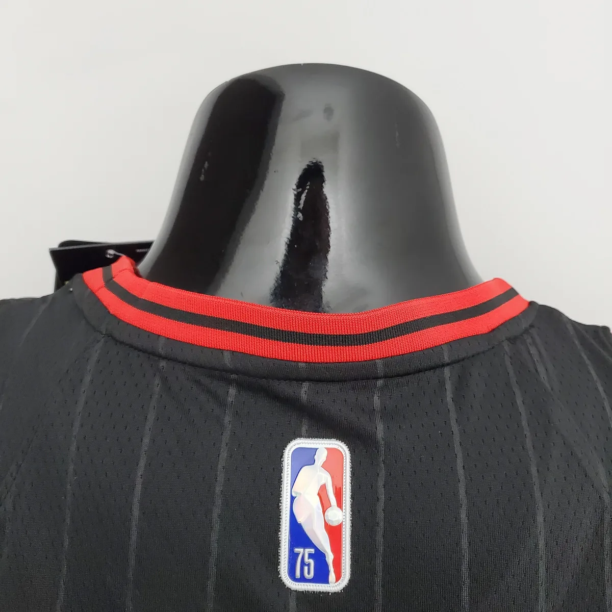 75th Anniversary Rose #1 Bulls Flyers Black NBA Jersey, foto 5