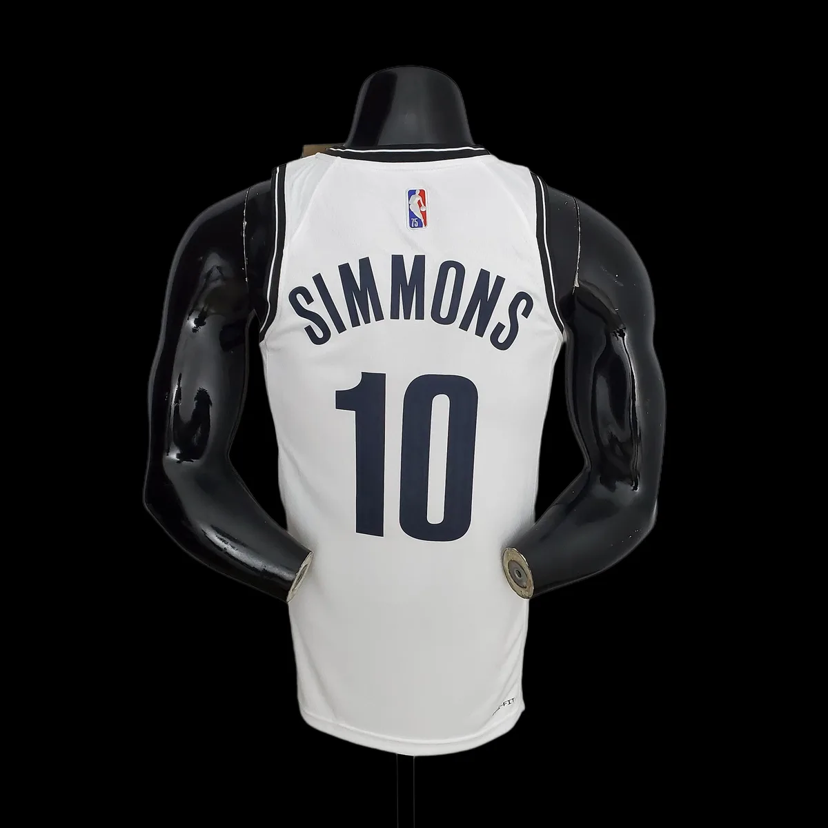 75th Anniversary Simmons #10 Nets White NBA Jersey, foto 6