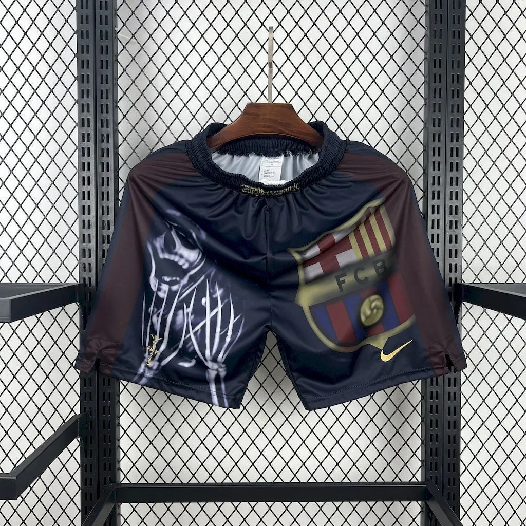 AA Barcelona 2000/01 Home Retro Skeleton Shorts, foto 1
