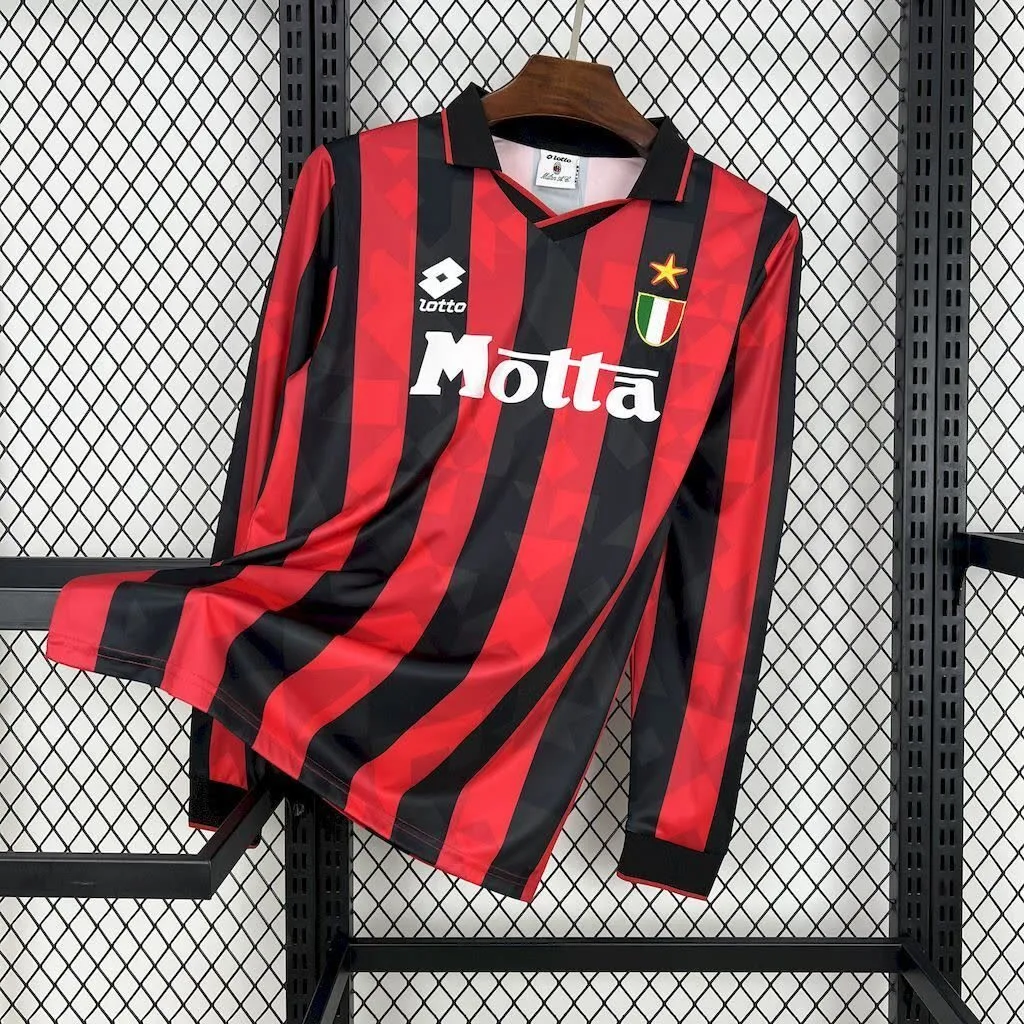 AC Milan 1993/94 Home Long Sleeves Retro Jersey, foto 1