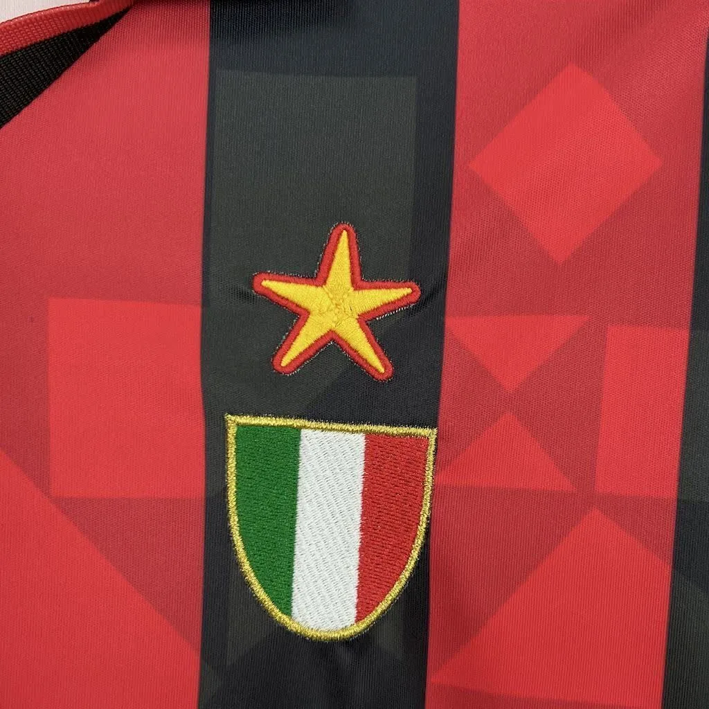 AC Milan 1993/94 Home Long Sleeves Retro Jersey, foto 5