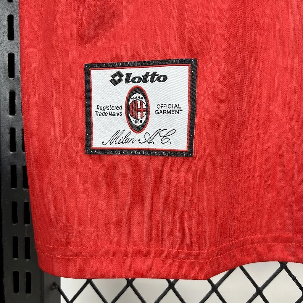 AC Milan 1998/99 Away Red Retro Jersey, foto 4