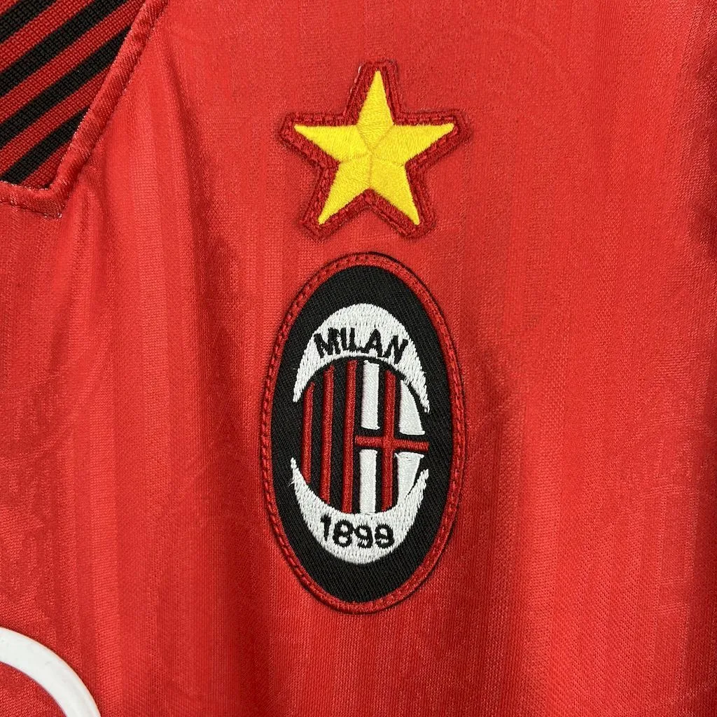 AC Milan 1998/99 Away Red Retro Jersey, foto 6