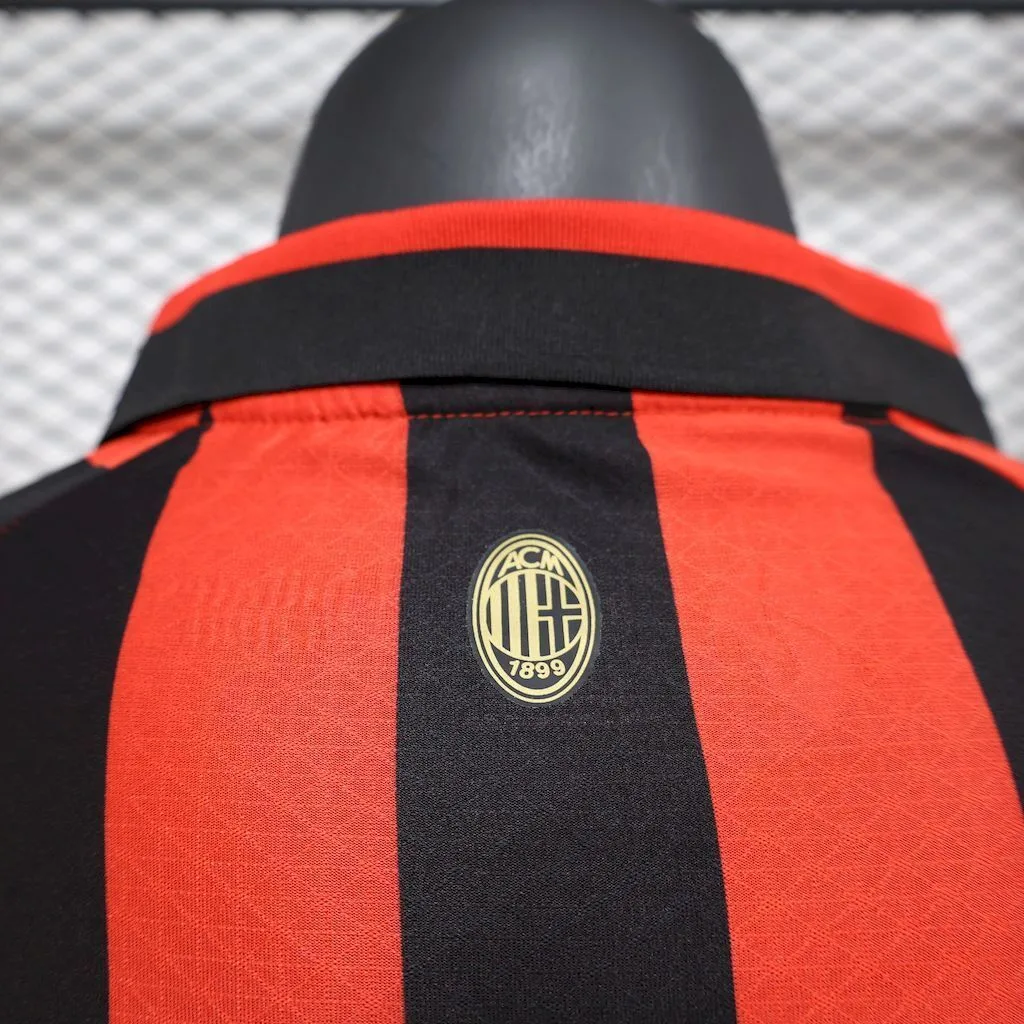 AC Milan 2024/25 125th Anniversary Edition Retro Long Sleeves Jersey Player Version, foto 2