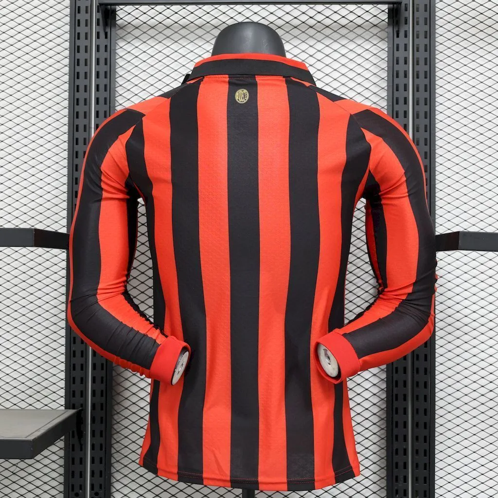 AC Milan 2024/25 125th Anniversary Edition Retro Long Sleeves Jersey Player Version, foto 4