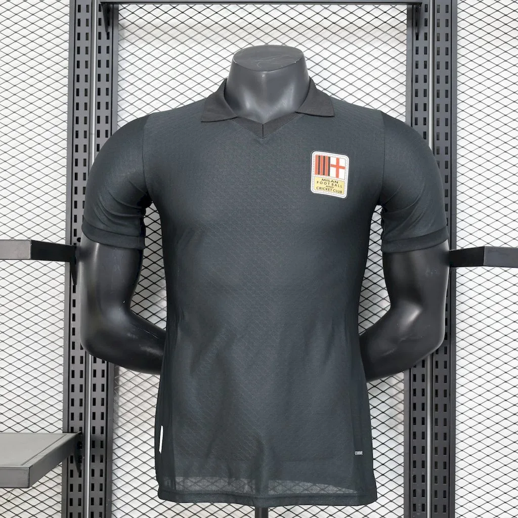 AC Milan 2024/25 125th Black goalkeeper Retro Jersey Player Version, foto 1