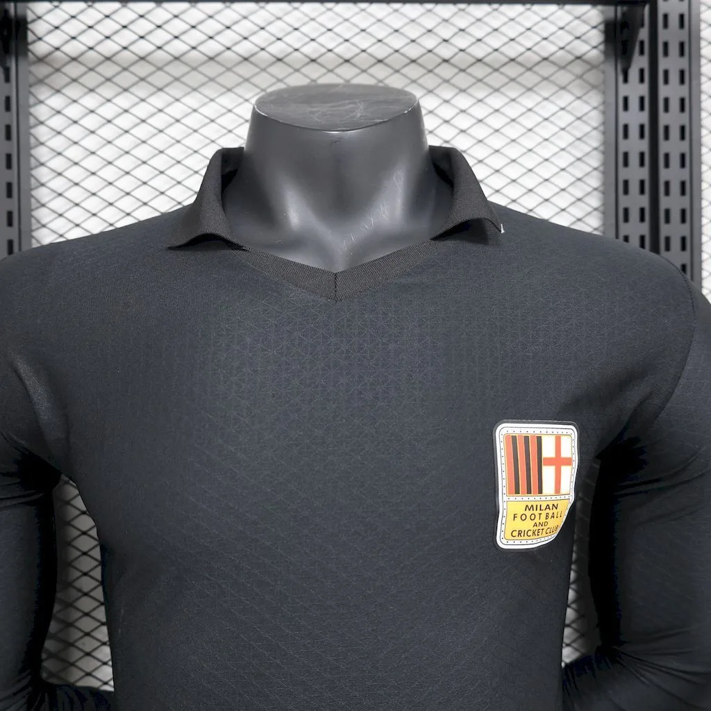 AC Milan 2024/25 125th Black goalkeeper Retro Jersey Player Version, foto 2