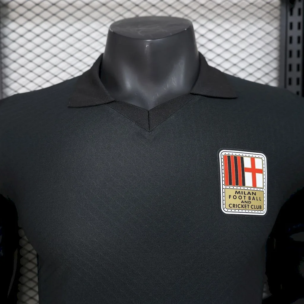 AC Milan 2024/25 125th Black goalkeeper Retro Jersey Player Version, foto 4