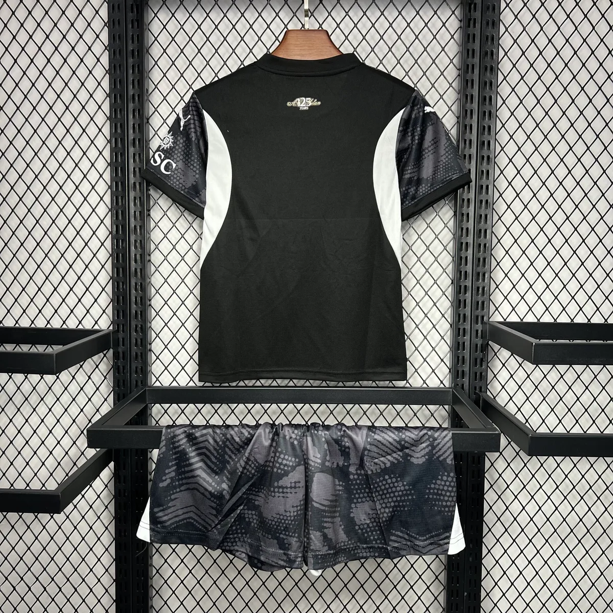 AC Milan 2024/25 Goalkeeper Jersey Black Kids Kit, foto 6