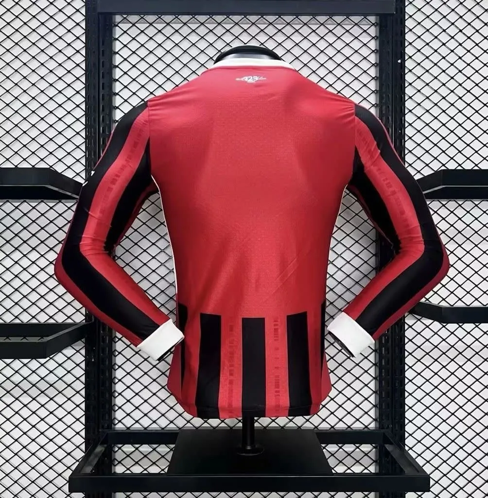 AC Milan 2024/25 Home Long Sleeves Jersey Player Version, foto 2