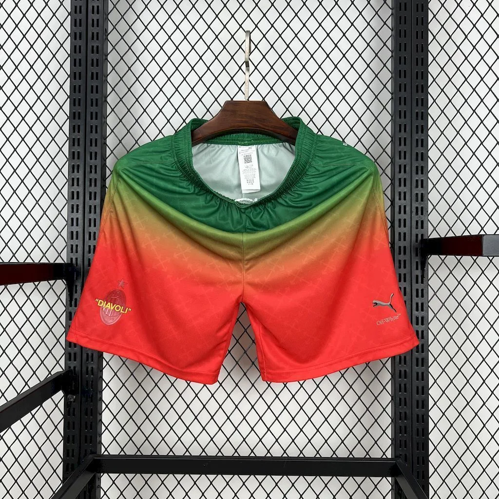 AC Milan 2025/26 Co-Branded Edition Red Green Shorts, foto 1