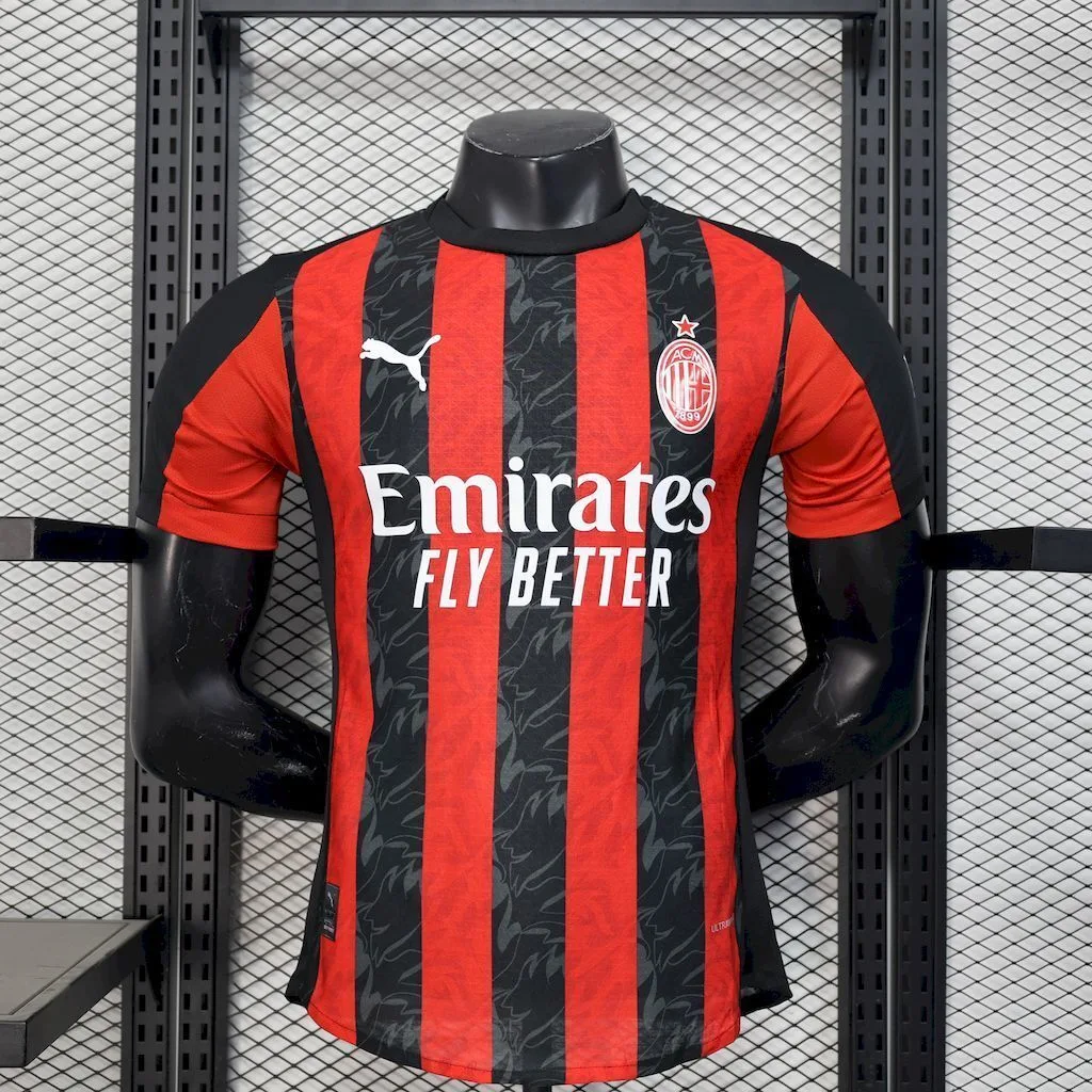 AC Milan 2025/26 Home Jersey Player Version, foto 1