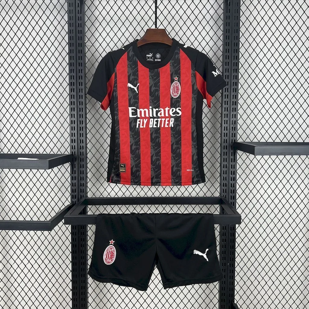 AC Milan 2025/26 Home Kids Kit, foto 1