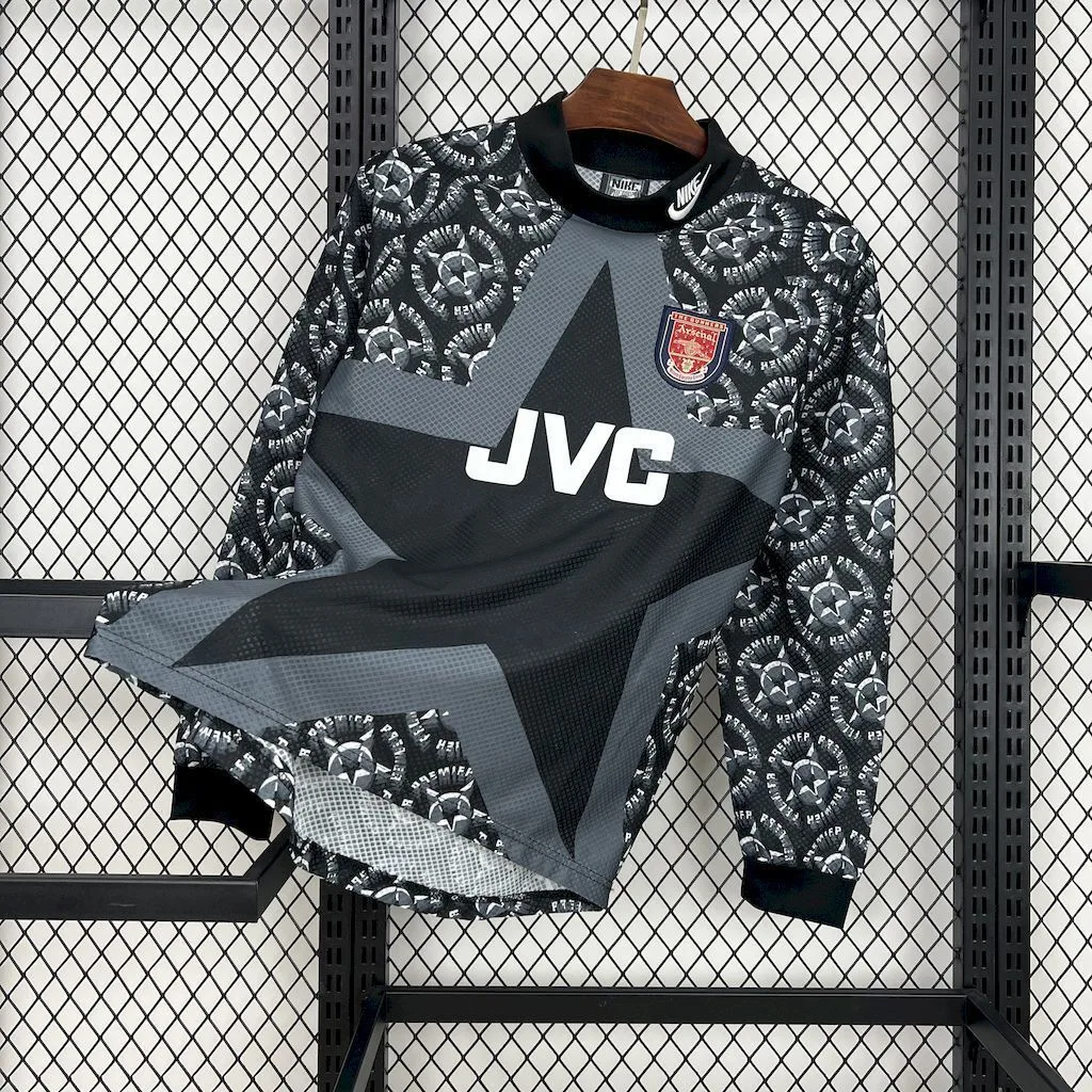 Arsenal 1994/95 Black goalkeeper Long Sleeve Retro Jersey, foto 1