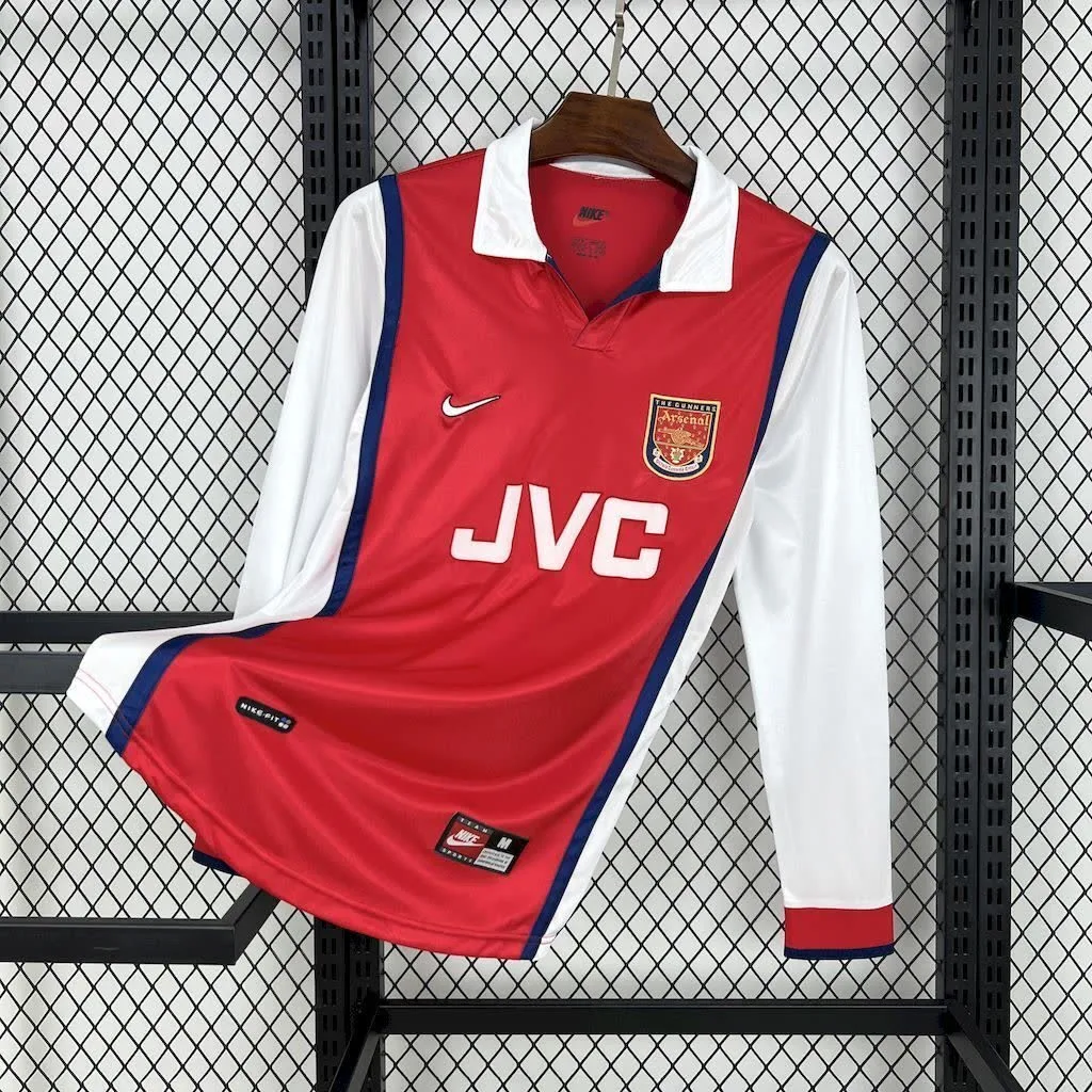 Arsenal 1998/99 Home Long Sleeves Retro Jersey, foto 1