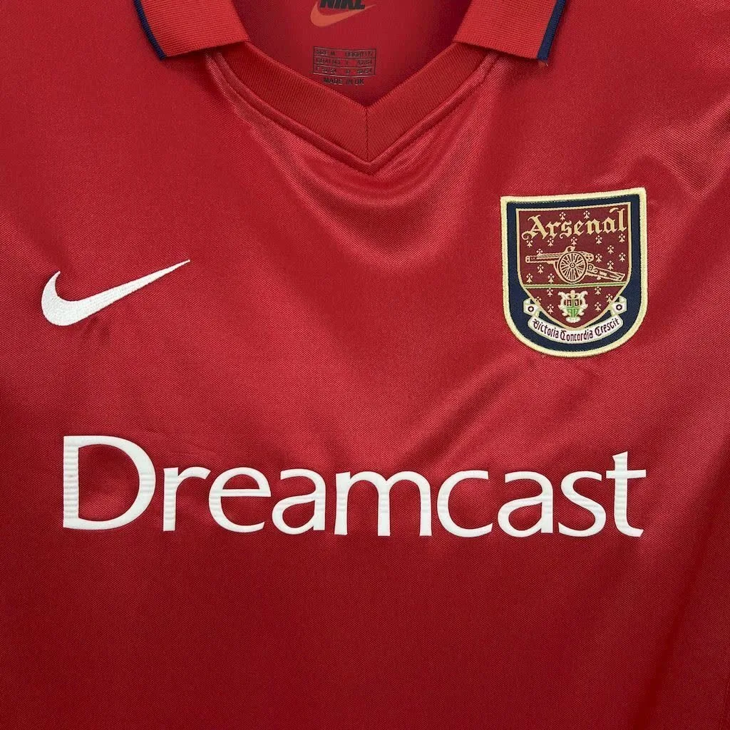 Arsenal 2000/01 Home Long Sleeves Retro Jersey, foto 4