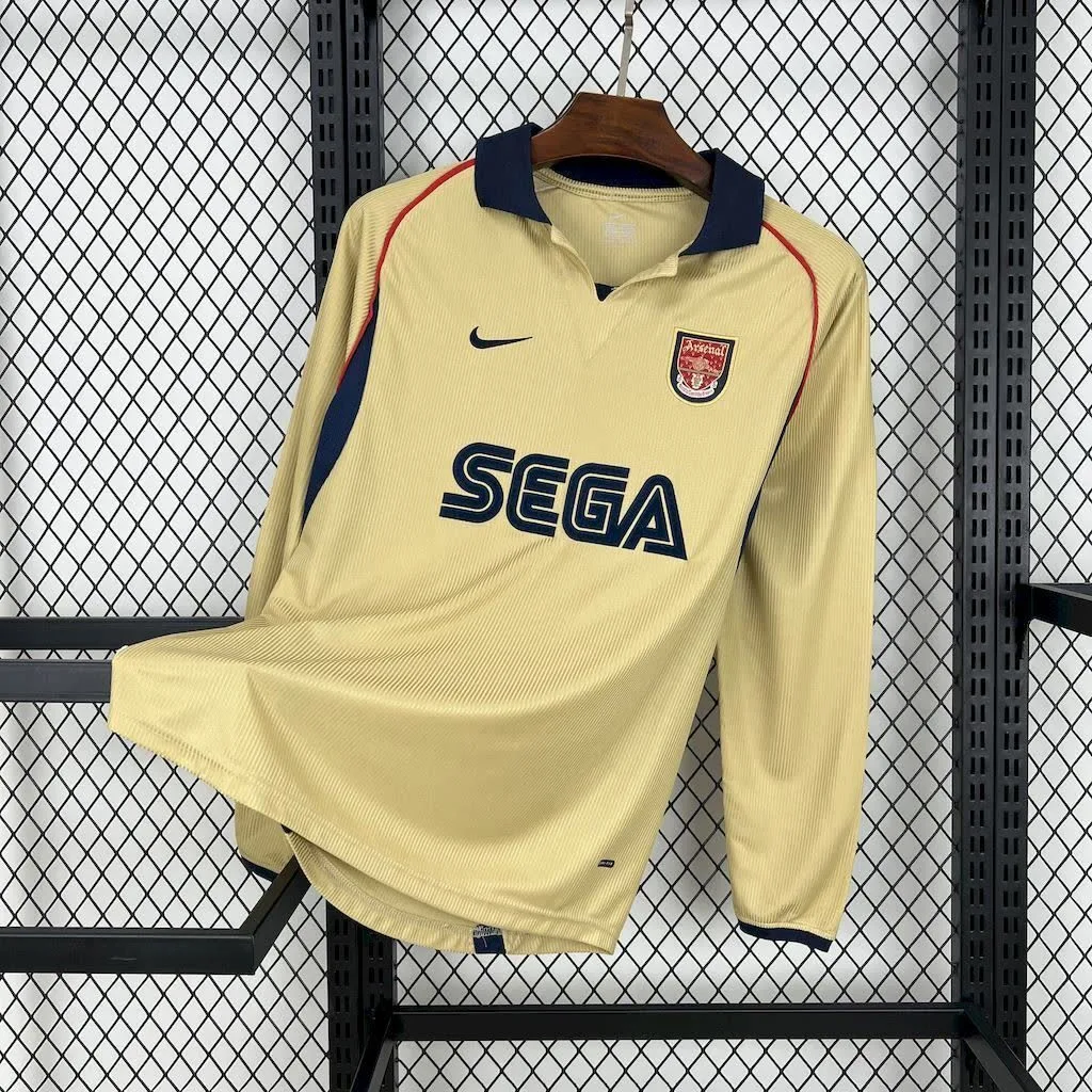 Arsenal 2001/02 Away Long Sleeves Retro Jersey, foto 1