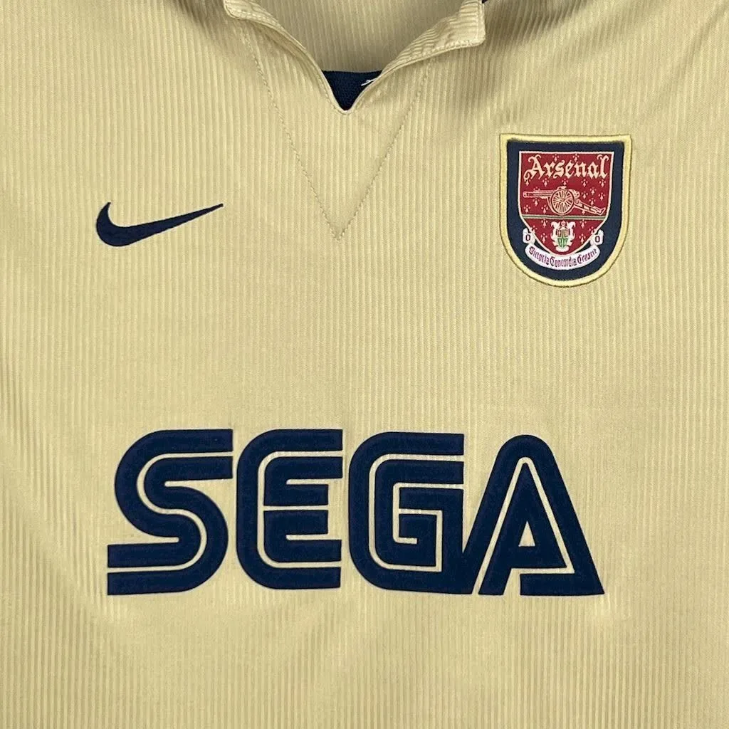 Arsenal 2001/02 Away Long Sleeves Retro Jersey, foto 3